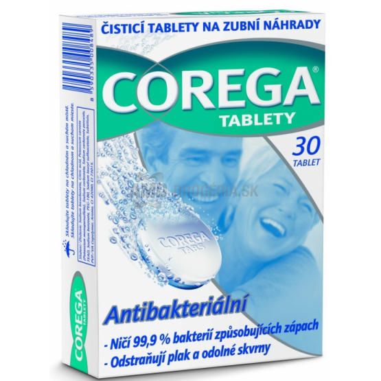 COREGA TABLETY ANTIBAKTERIÁLNE 30 KS