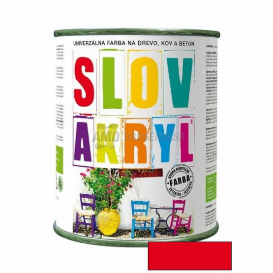 SLOVAKRYL 0814 SVETLOČERVENÝ 0,75KG