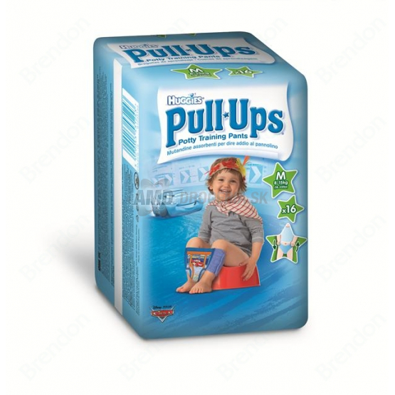 HUGGIES PULL UPS BOYS VEĽKOSŤ M 16 KS