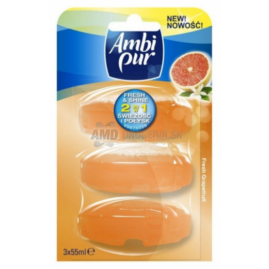 AMBI PUR WC BLOK FRESH GRAPE NÁHRADNÁ NÁPLŇ 3 x 55 ML