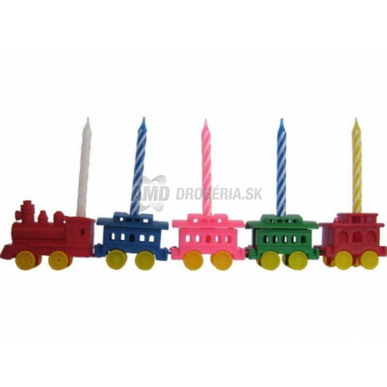TORTOVÉ SVIEČKY VLÁČIK 5 KS