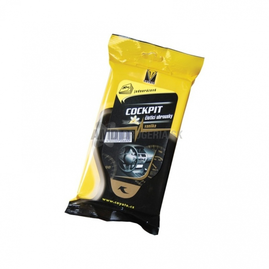 COYOTE COCPIT ČISTIACE OBRÚSKY VANILKA 30KS