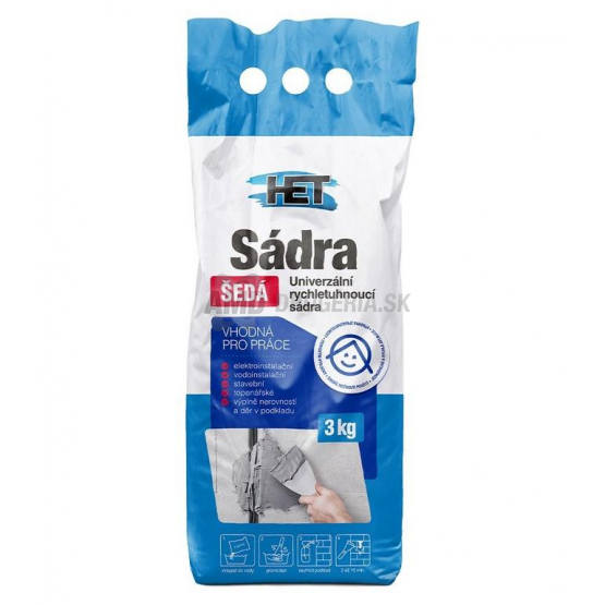 Het Sadra štukatérska sivá, 3 kg