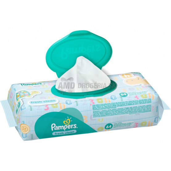 PAMPERS VLHČENÉ UTIERKY FRESH CLEAN 64 KS