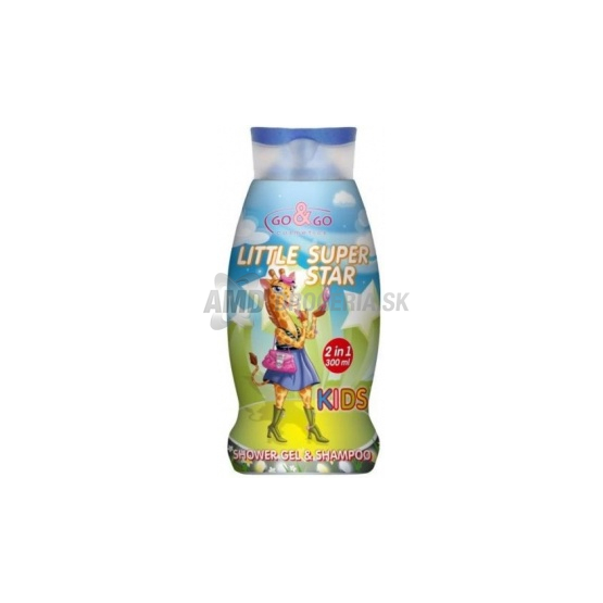 GO&GO 2V1 LITTLE SUPER STAR SPRCHOVÝ GÉL + ŠAMPÓN 300 ML