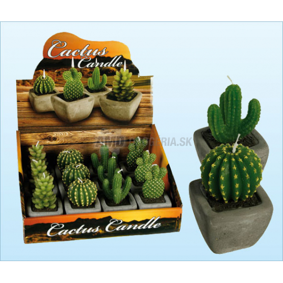 SVIEČKA KERAMICKÁ KAKTUS