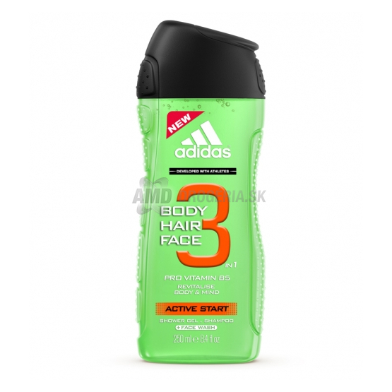 ADIDAS ACTION 3 ACTIVE START SPRCHOVÝ GÉL 250 ML