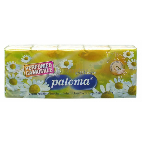 PALOMA HYGIENICKÉ VRECKOVKY KAMILKA 3 VRSTVOVÉ 10 KS