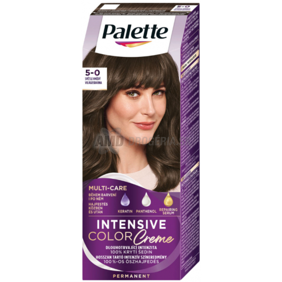 PALETTE COLOR CREME FARBA NA VLASY 5-0 SVETLOHNEDÝ 