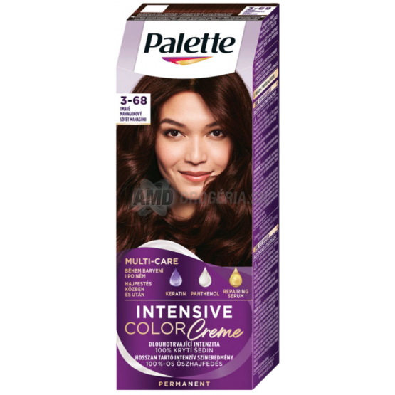 PALETTE COLOR CREME  FARBA NA VLASY 3-68 TMAVÝ MAHAGÓN