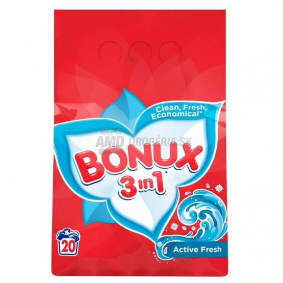 BONUX PRACÍ PRÁŠOK ACTIVE FRESH 20 PD