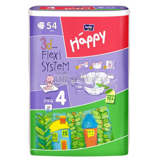 BELLA HAPPY MAXI Č.4 8-18 KG 54 KS