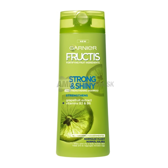 FRUCTIS ŠAMPÓN STRONG SHINY 2 V 1 250 ML