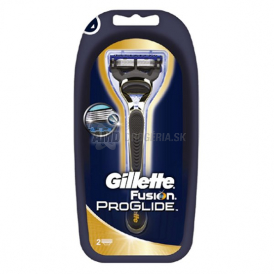 GILLETTE FUSION PROGLIDE STROJČEK GOLD + 2 NÁHRADNÉ HLAVICE