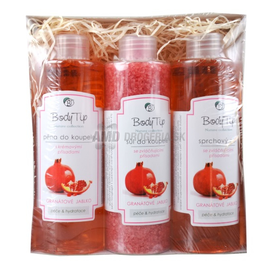 BODY TIP DARČEKOVÁ KAZETA GRANÁTOVÉ JABLKO SPRCHOVÝ GÉL+SOĽ+PENA