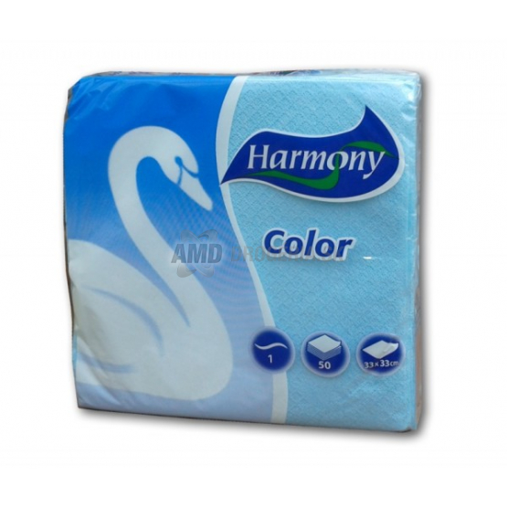 HARMONY SERVÍTKY PRIMA MODRÉ 50 KS