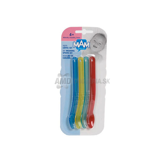 MAM LYŽIČKY FAREBNÉ 4 KS