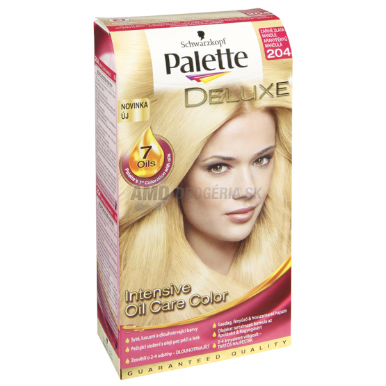 PALETTE DE LUXE 204 ŽIARIVÉ ZLATÉ MANDLE