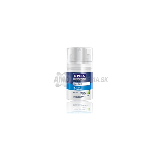 Nivea Men Sensitive Hydro Gel pleťový gél pre citlivú pokožku, 50 ml