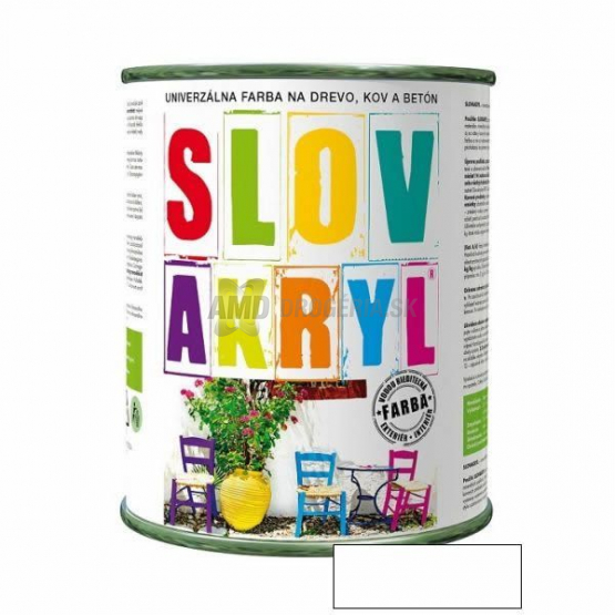 SLOVAKRYL 0100 BIELY 0.75KG