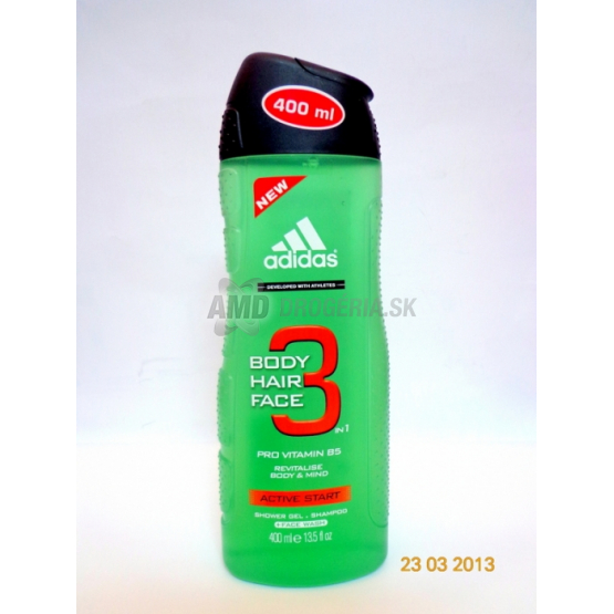 ADIDAS 3 ACTION ACTIVE SPORT SPRCHOVÝ GÉL 400 ML