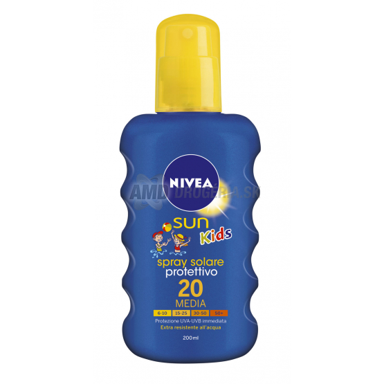 NIVEA SUN DETSKÝ OPAĽOVACÍ FAREBNÝ SPREJ OF20 200 ML