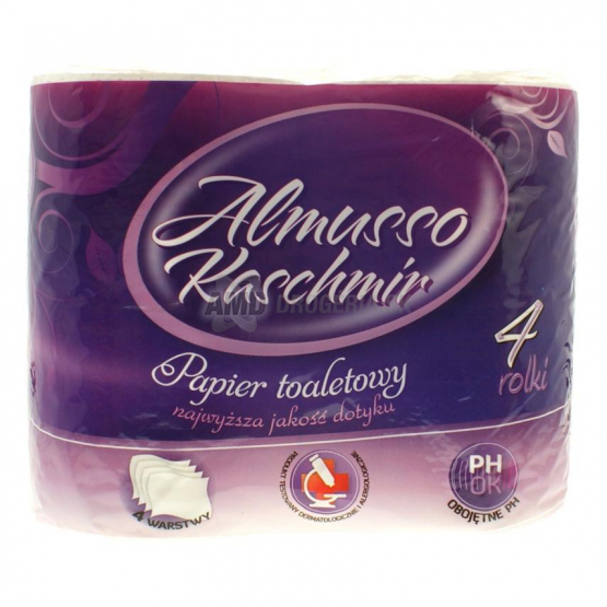 ALMUSSO TOALETNÝ PAPIER 4 VRSTVOVÝ 4 KS