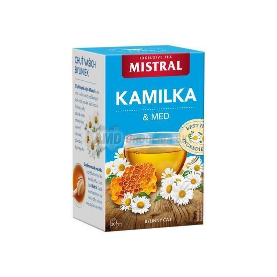 Mistral Bylinný čaj Kamilka & Med, 20 vrecúšok (30 g)