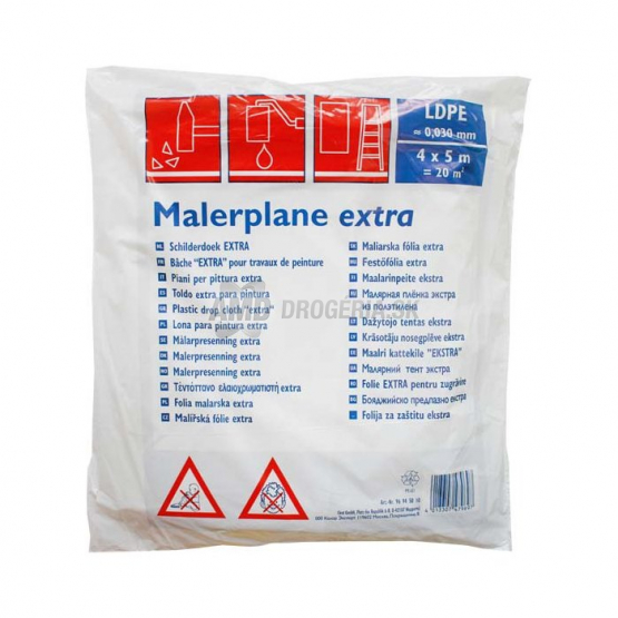 ZAKRÝVACIA FÓLIA KRYCIA LDPE 30M/4X5M 1 KS