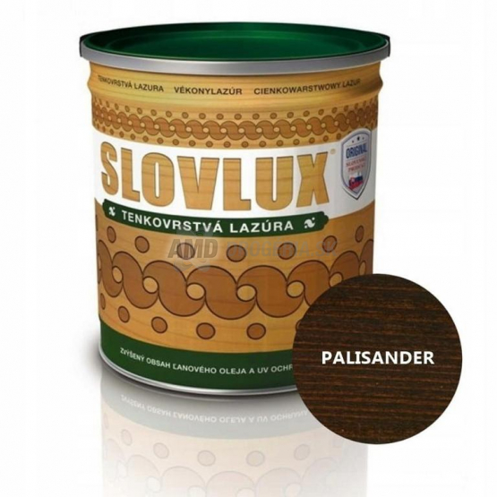 Slovlux B Palisander, tenkovrstvá lazúra na drevo, 10 l