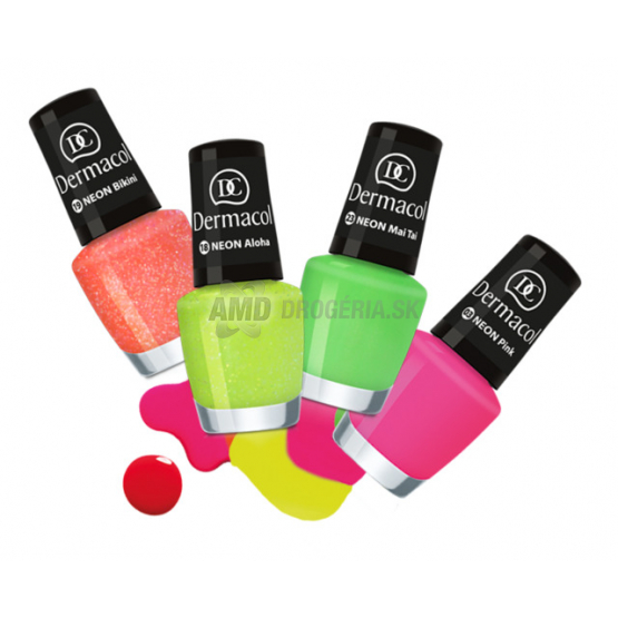 DERMACOL LAK NA NECHTY NEON GLOW NEÓNOVÝ 01 5 ML