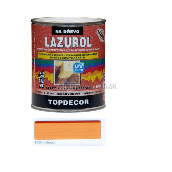 LAZUROL TOPDECOR MAHAGÓN 4,5L T080