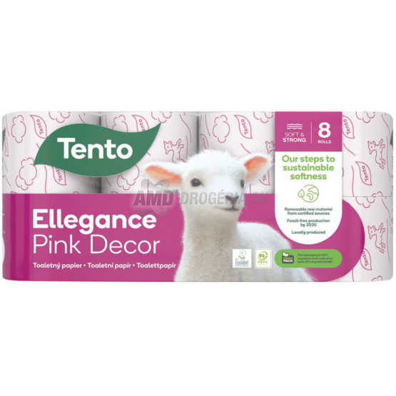 TENTO TOALETNÝ PAPIER PINK DECOR 8 KS