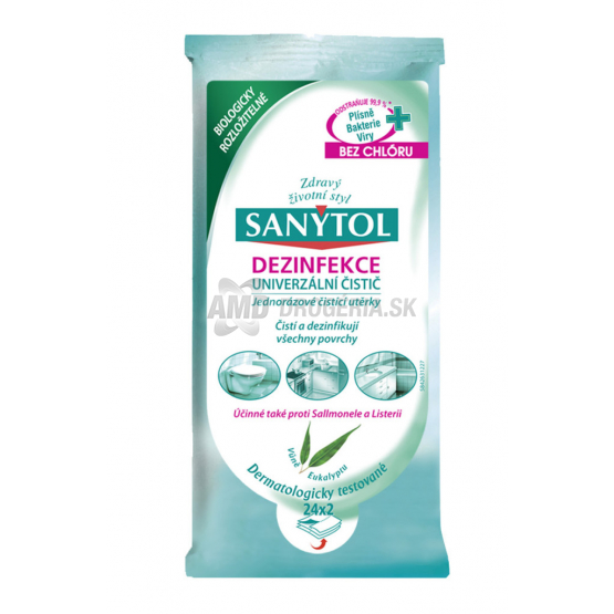 SANYTOL DEZINFEKČNÉ UTIERKY 24 KS