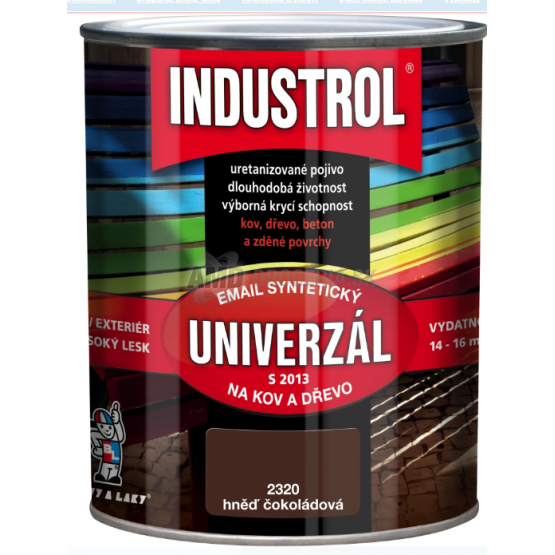 Industrol Univerzál S2013 syntetický email, hnedá čokoládová 2430, 0,6 l
