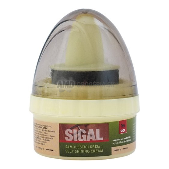 Sigal Samoleštiaci krém na topánky bezfarebný s hubkou, 50 ml
