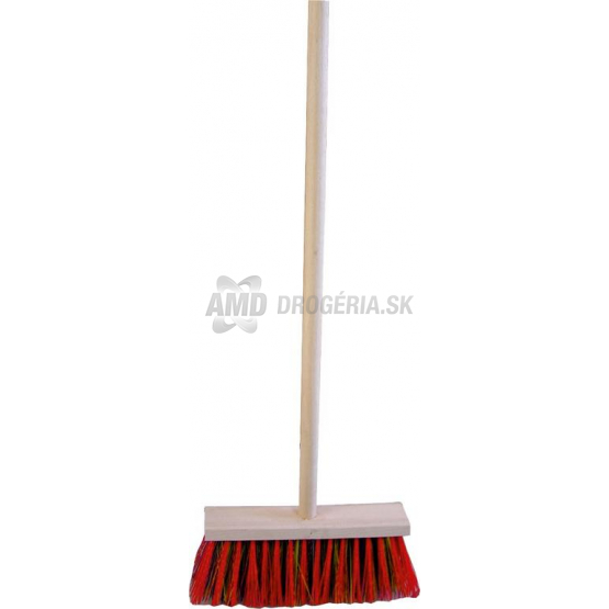 Janegal Metla priemyselná 25 cm s drevenou násadou 120 cm, 1 ks