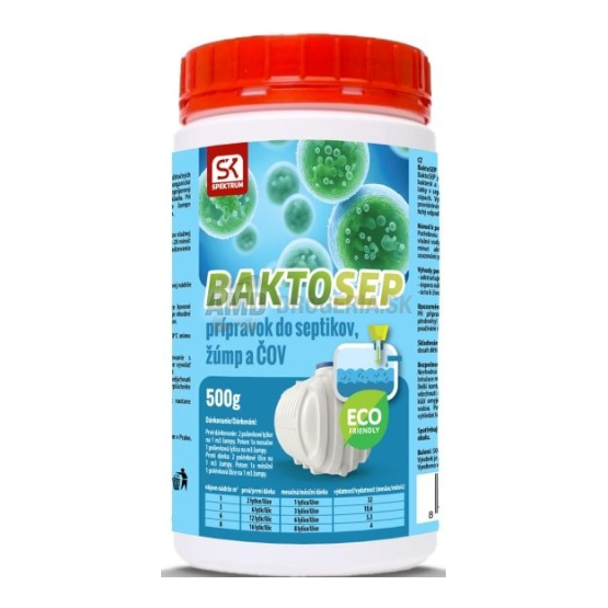BAKTOSEP PRÍPRAVOK DO SEPTIKOV, ŽÚMP A ČOV 500 G