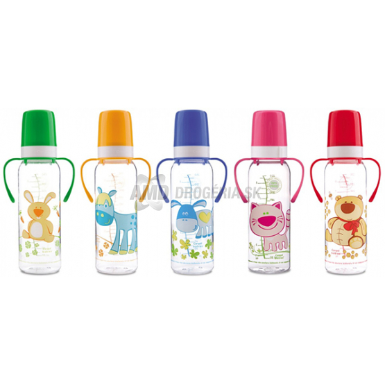 FĽAŠA PLASTOVÁ S DRŽIAKMI 250ML