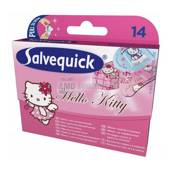 SALVEQUICK HELLO KITTY NÁPLASŤ 14 KS