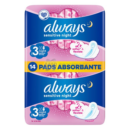 ALWAYS DUO ULTRA NIGHT SENSITIVE 2 X 7 KS