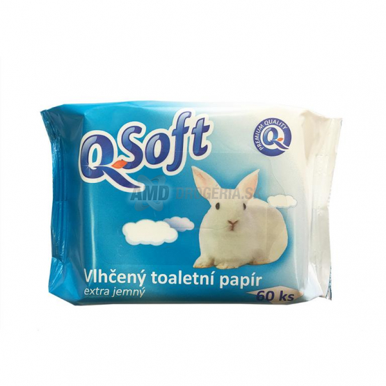 Q-SOFT VLHČENÝ TOALETNÝ PAPIER EXTRA JEMNÝ 60 KS