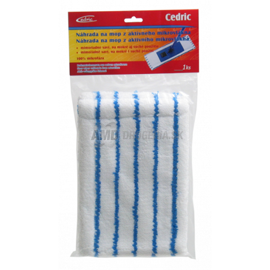 CEDRIC NÁHRADA NA MOP NA SUCHO AJ NA MOKRO MIKROVLÁKNO 1 KS