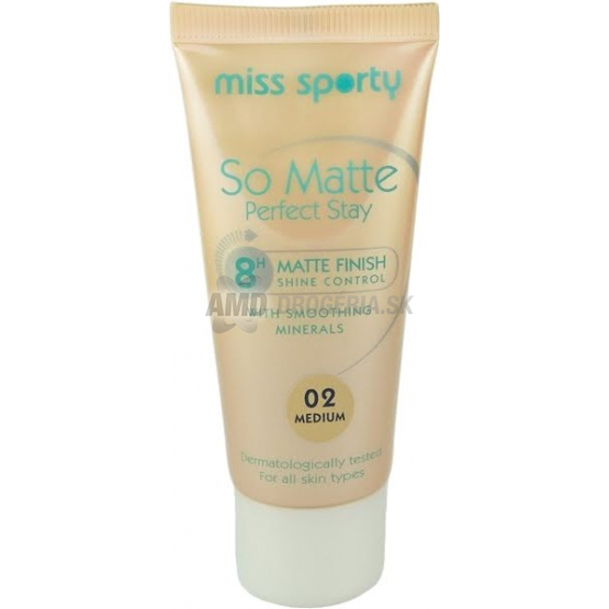 MISS SPORTY MAKE-UP SO MATTE 02 LIGHT 30 ML