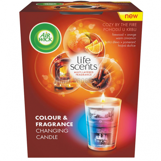 AIR WICK SVIEČKA MULTICOLOR POHODLIE PRI KRBE 140G