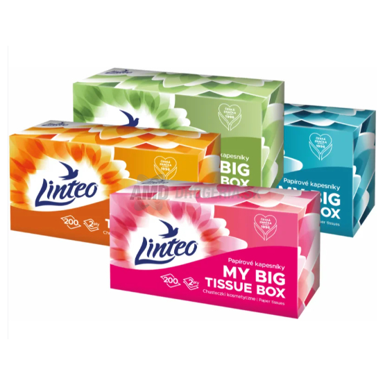 LINTEO KOZMETICKÉ UTIERKY KRABICA 200 KS