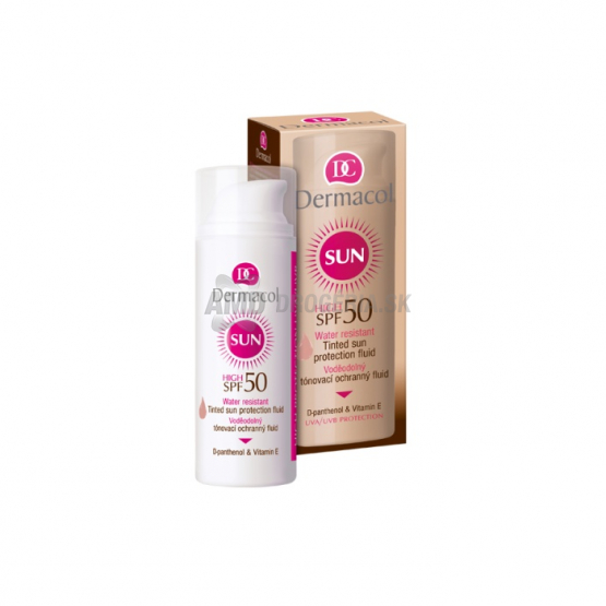 DERMACOL TÓNOVACÍ VODEODOLNÝ PLETOVÝ KRÉM SUN PROTECTION FLUID 50 50ML