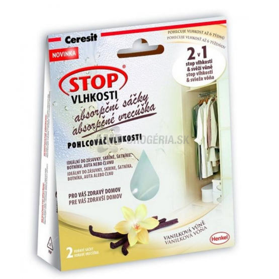 CERESIT STOP VLHKOSTI VRECÚŠKA VANILKA 2 X 50 G