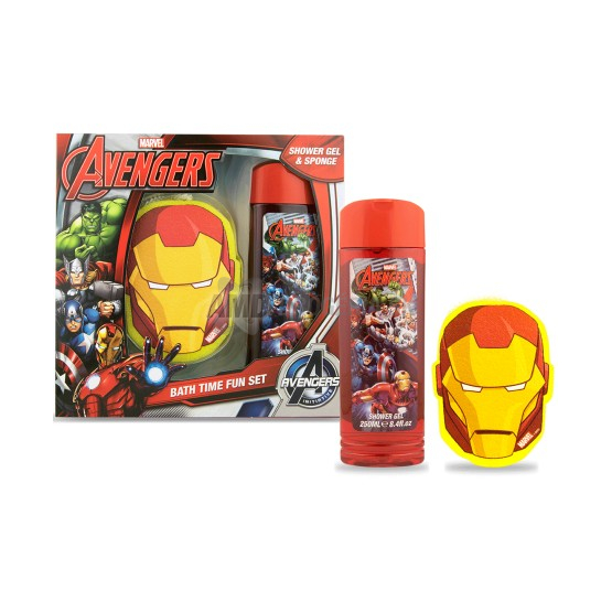 DARČEKOVÁ CHLAPČENSKÁ KAZETA AVANGERS SPRCHOVÝ GÉL + HUBKA KUPACIA 16