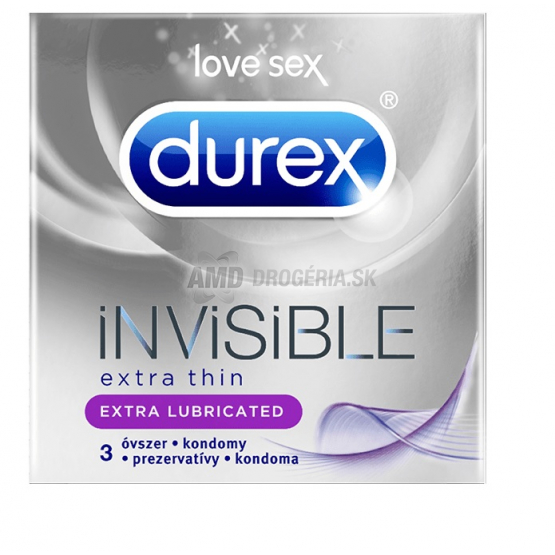 DUREX 3KS INVISIBLE EXTRA LUBRICANTED